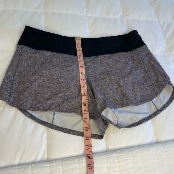 Lululemon Shorts Size 12 Tall Grey and Black - Picture 2 of 9